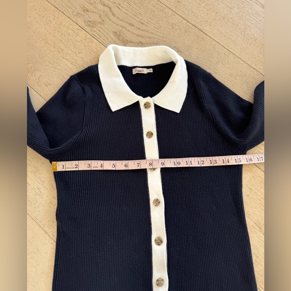 FAHERTY mikki cardigan in navy M - Picture 6 of 9